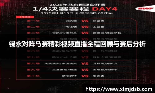 锡永对阵马赛精彩视频直播全程回顾与赛后分析